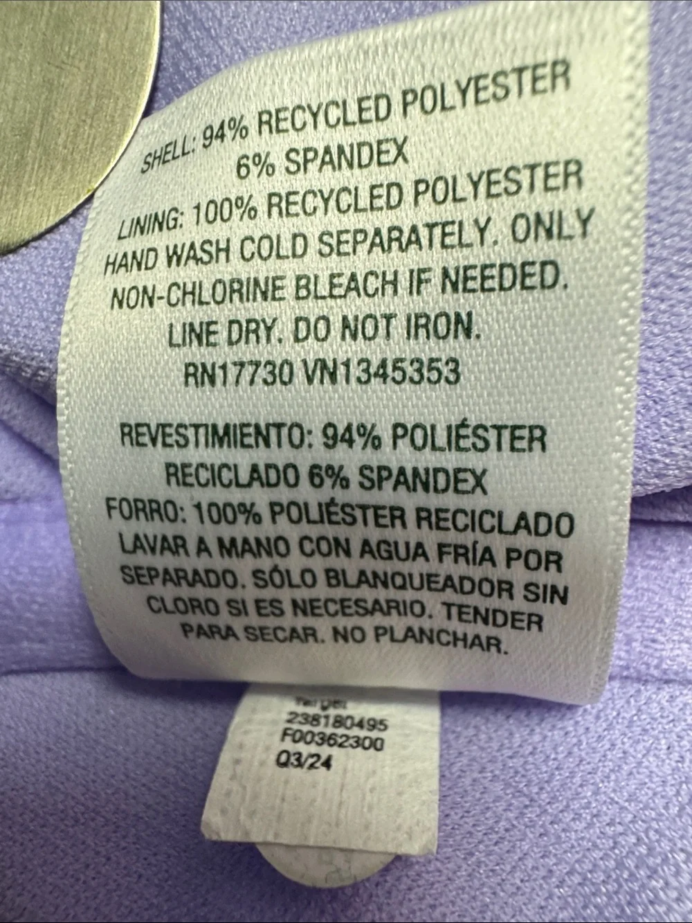 Wild fable Ribbed swim top in Lavender - Women